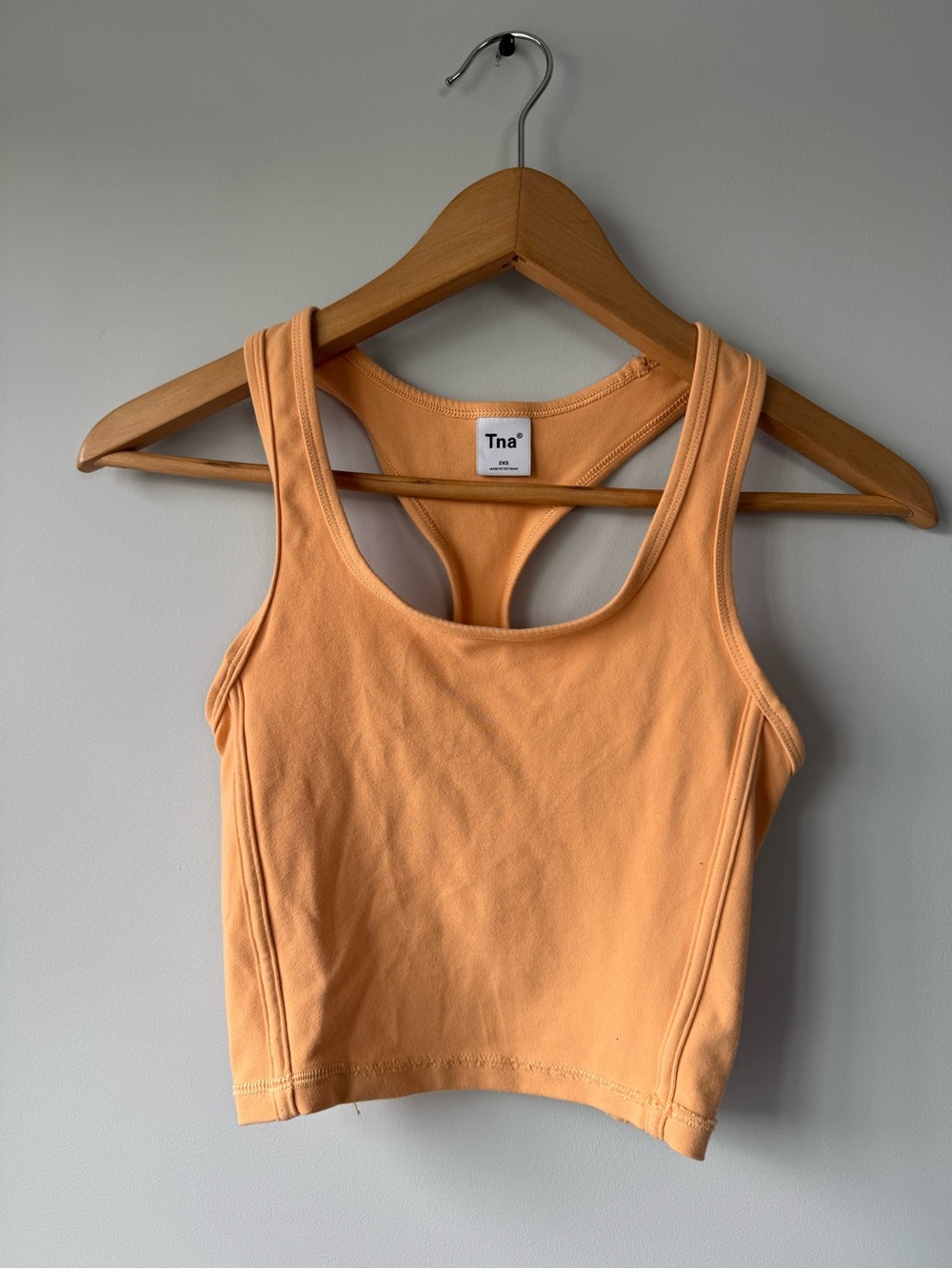 TNA Peach Racerback Crop Tank Top